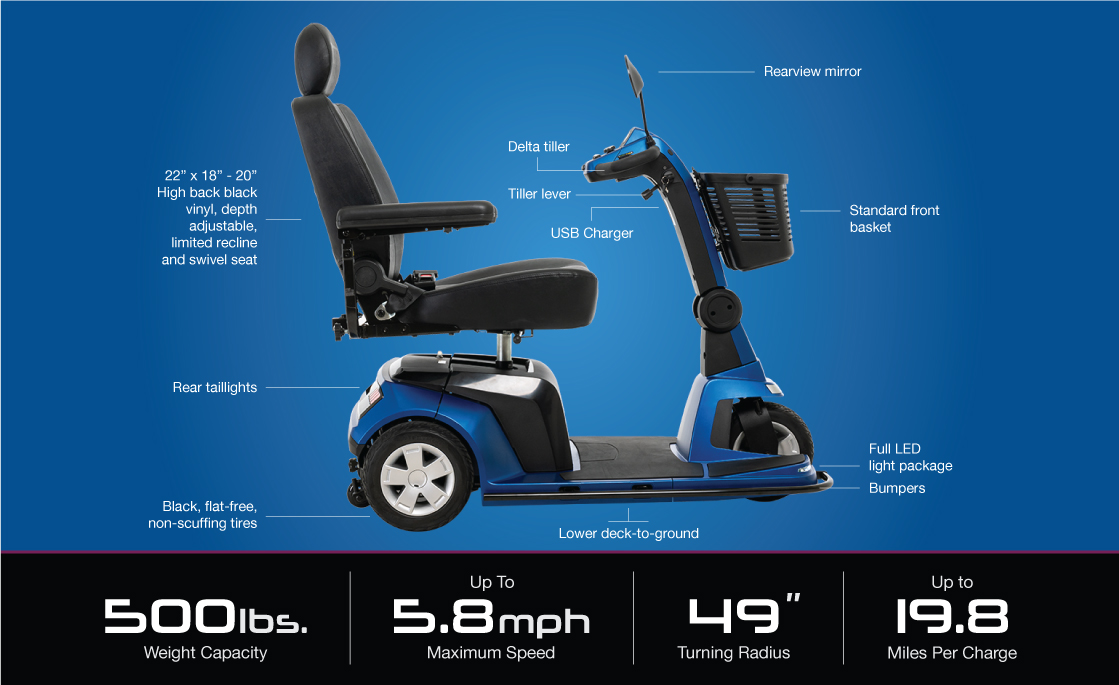 maxima 3 wheel scooter specifications image
